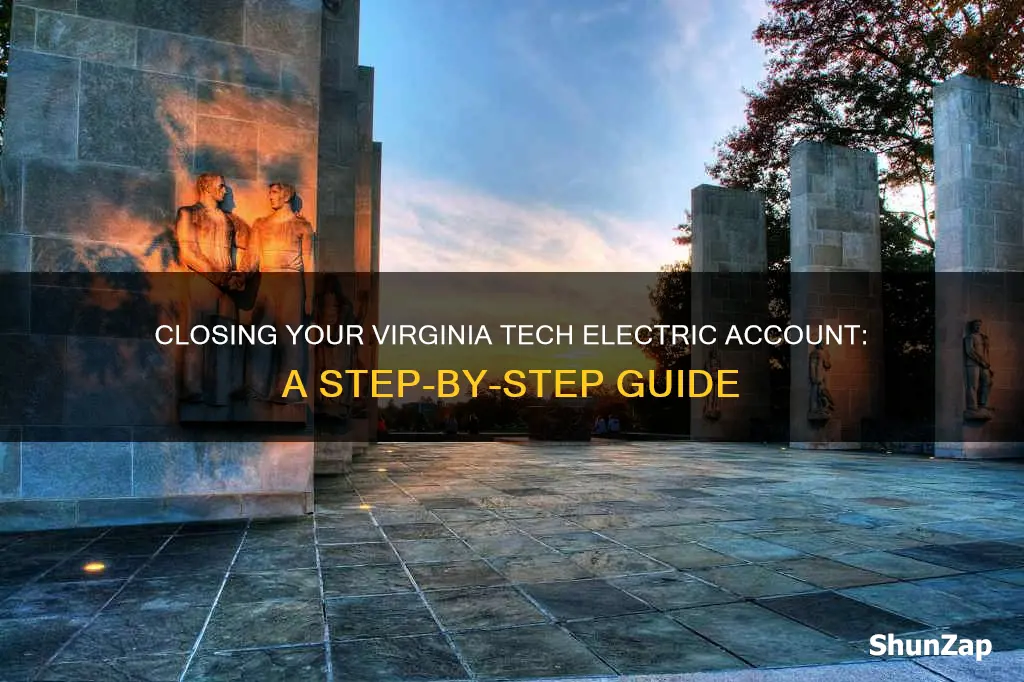 how to close virginia tech electric account