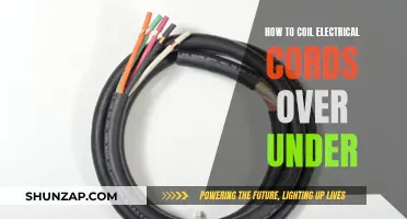 Coiling Electrical Cords: The Over-Under Technique