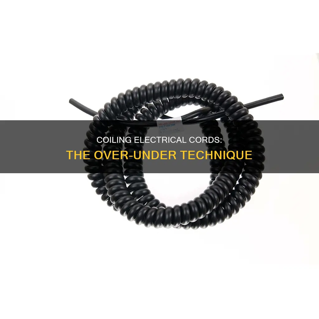 how to coil electrical cords over under