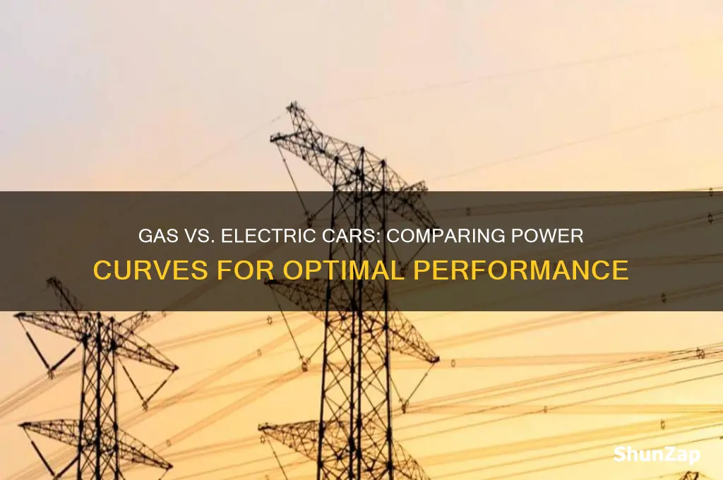 how to compare power curves gas versus electric cars