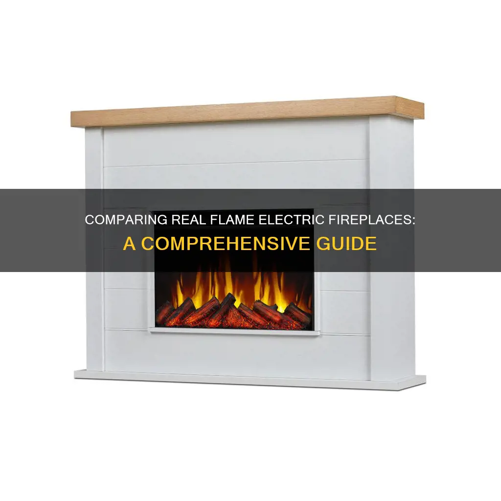 how to compare real flame electric fireplaces