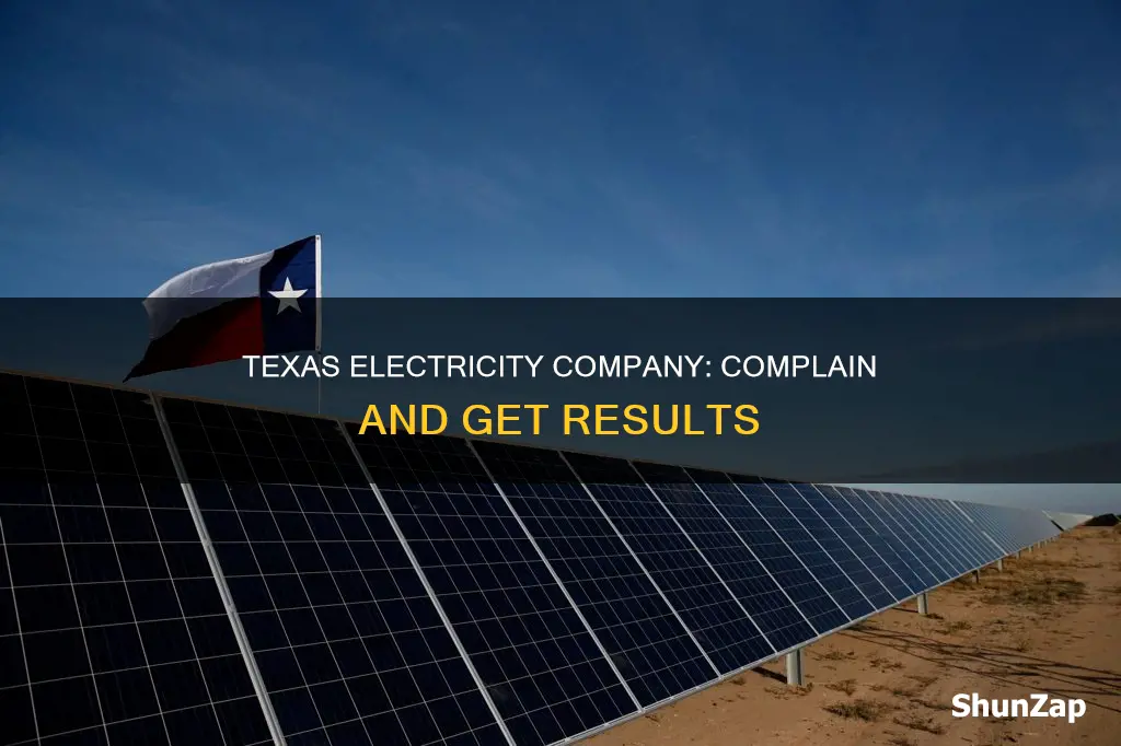 how to complain about a texas electricity company