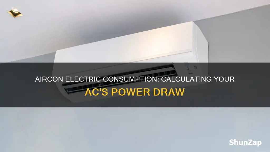 how to compute electric consumption of aircon