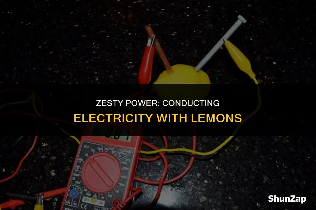 how to conduct electricity using lemon