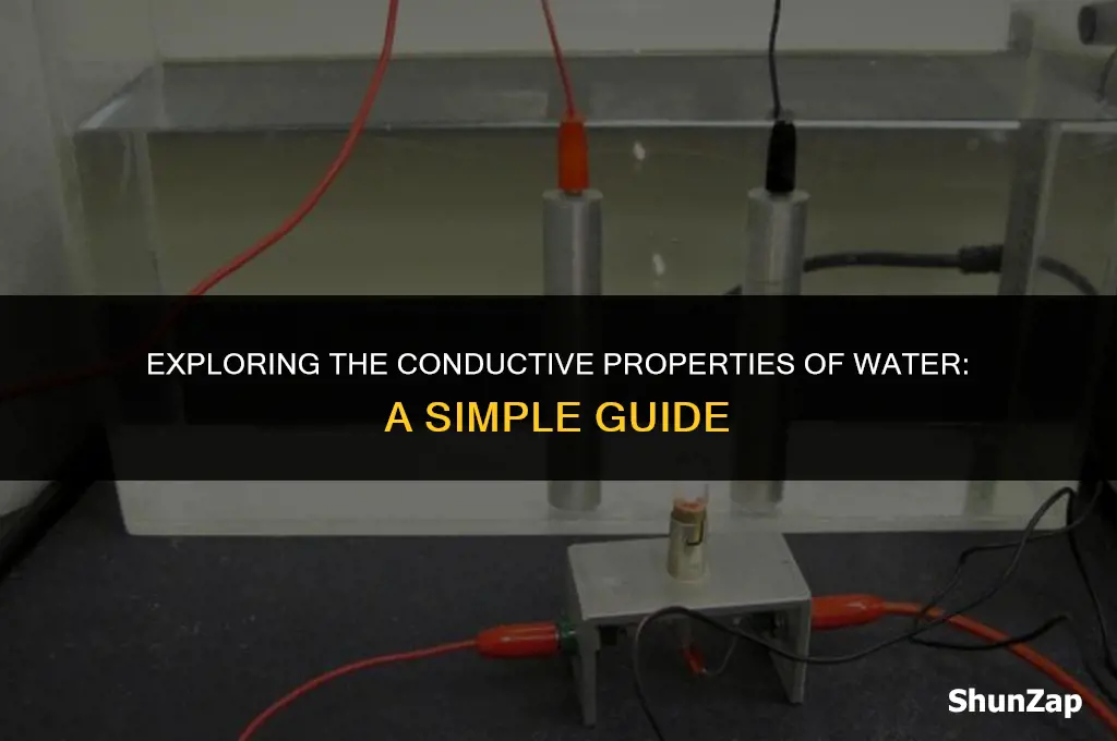how to conduct electricity using water