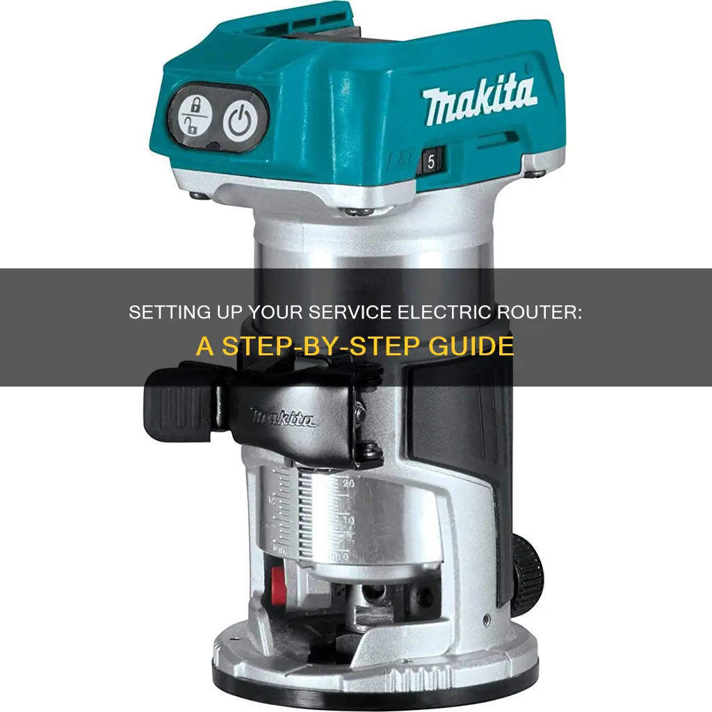 how to configure a service electric router