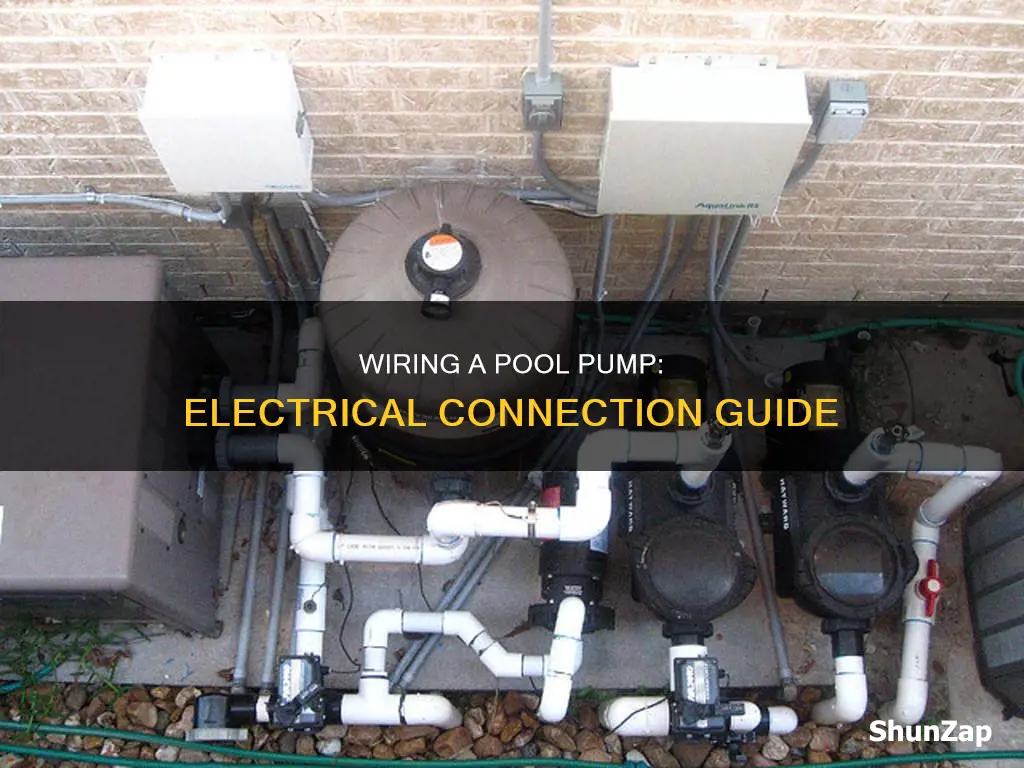 how to connect a pool pump electrical