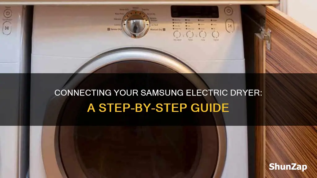 how to connect a samsung electric dryer