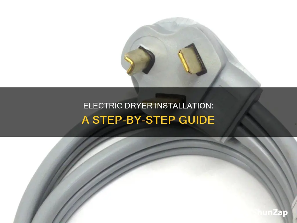 how to connect an electric clothes dryer