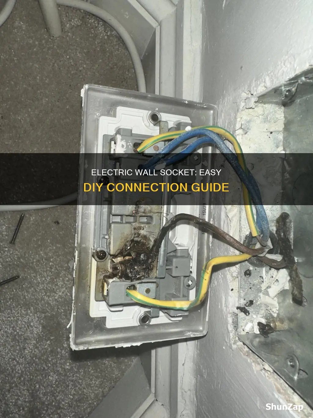 how to connect an electric wall socket