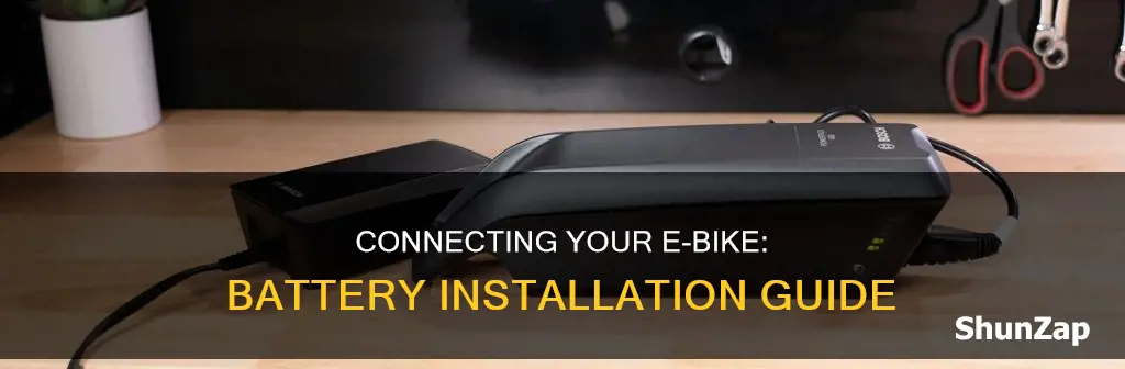 how to connect battery to electric bike