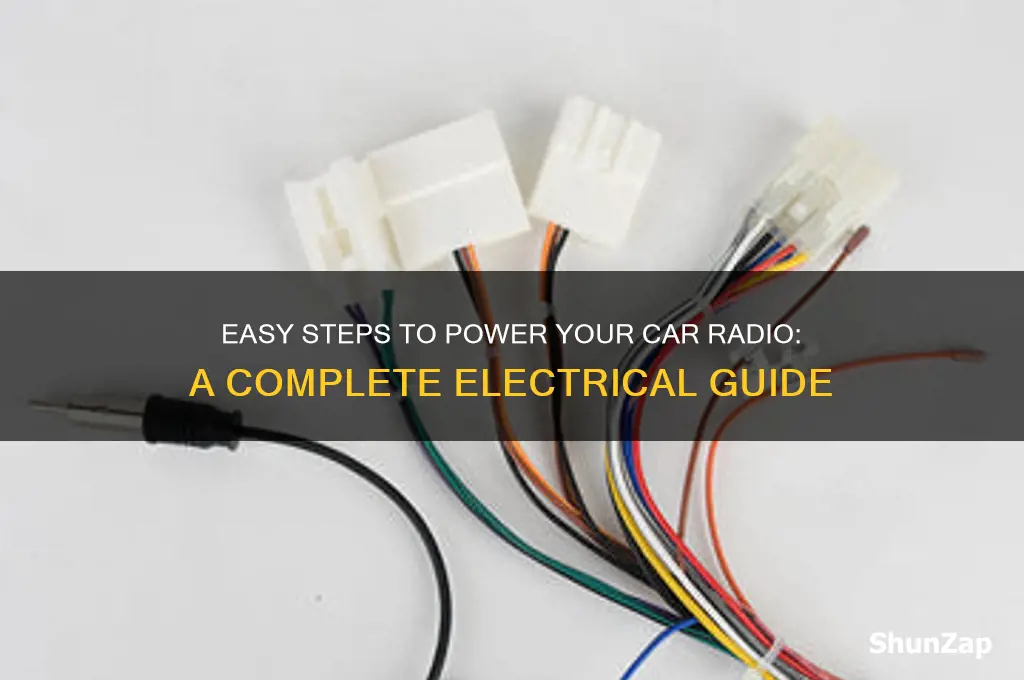 how to connect car radio to electricity