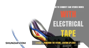 Easy Car Stereo Wiring: Connecting with Electrical Tape Guide