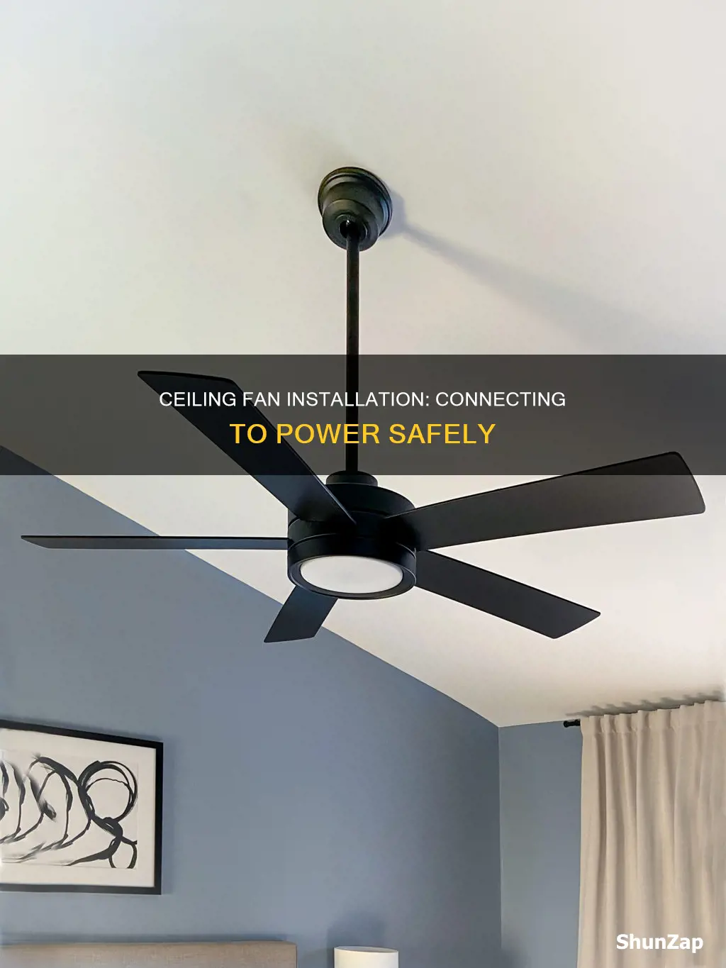 how to connect ceiling fan to electricity