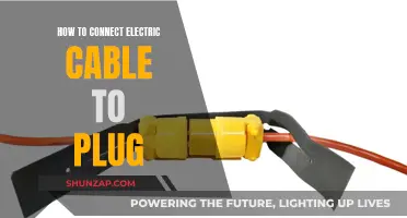 Attaching Electric Cables: Plug Connection Guide