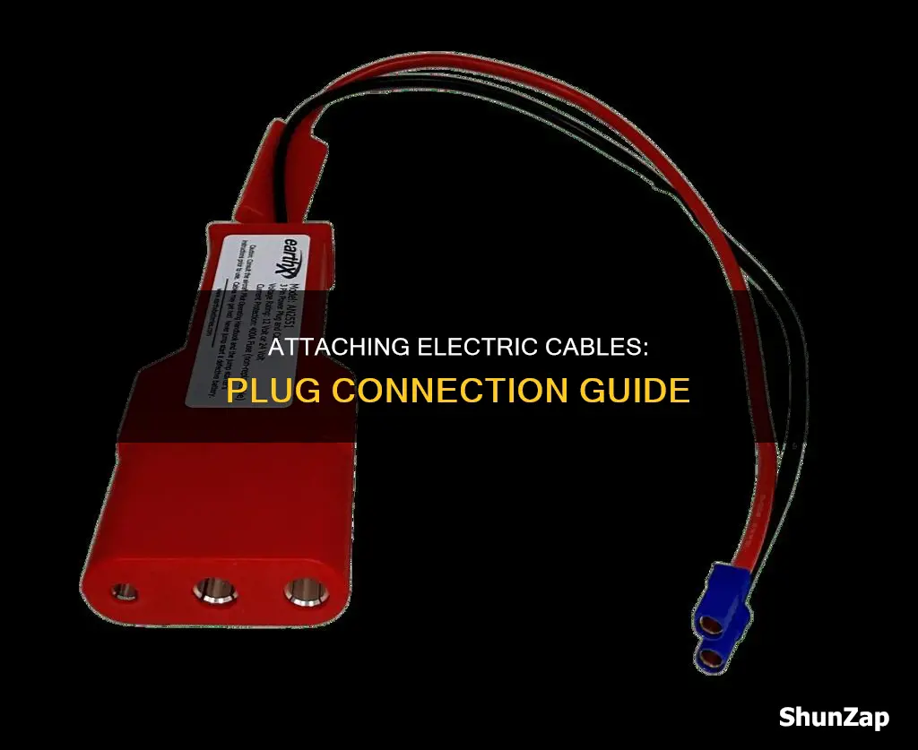 how to connect electric cable to plug