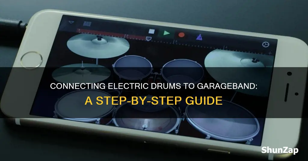 how to connect electric drums to garageband