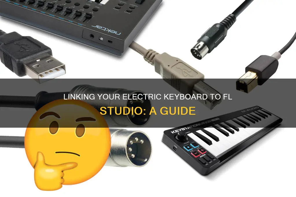 how to connect electric keyboard to fl