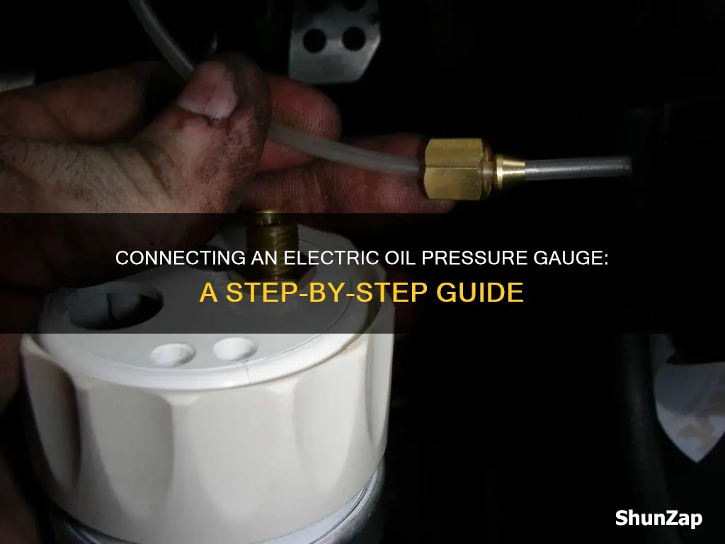 how to connect electric oil pressure gauge