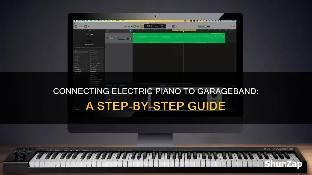 how to connect electric piano to garageband