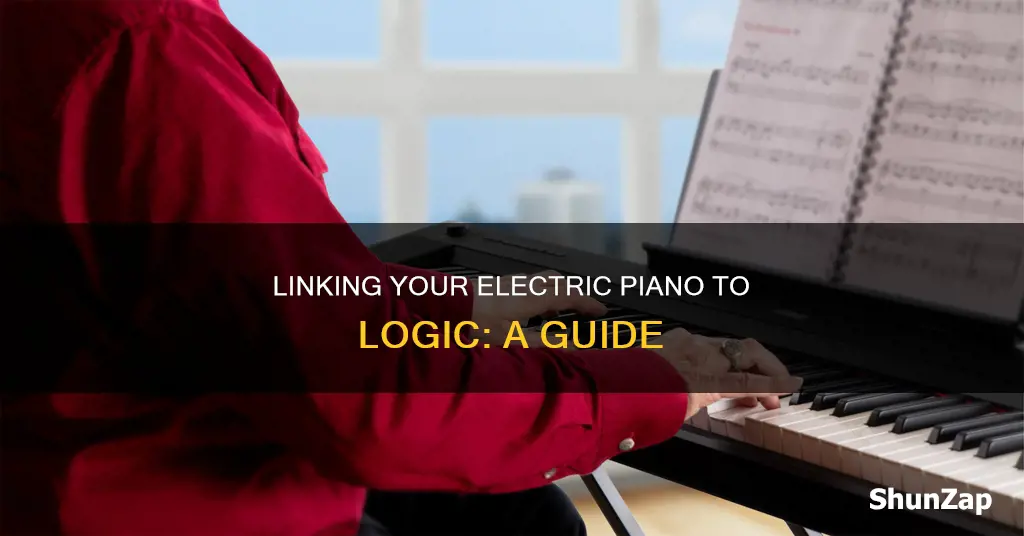 how to connect electric piano to logic