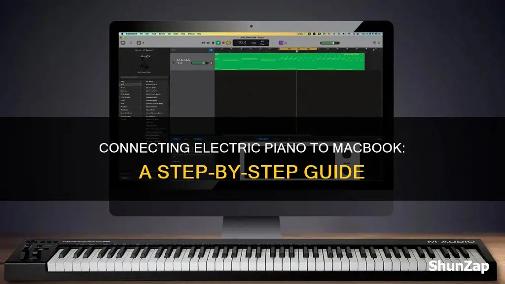 how to connect electric piano to macbook