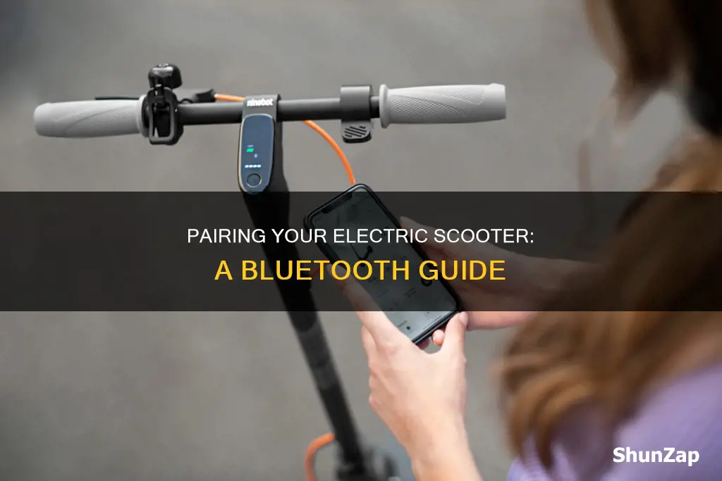 how to connect electric scooter to bluetooth