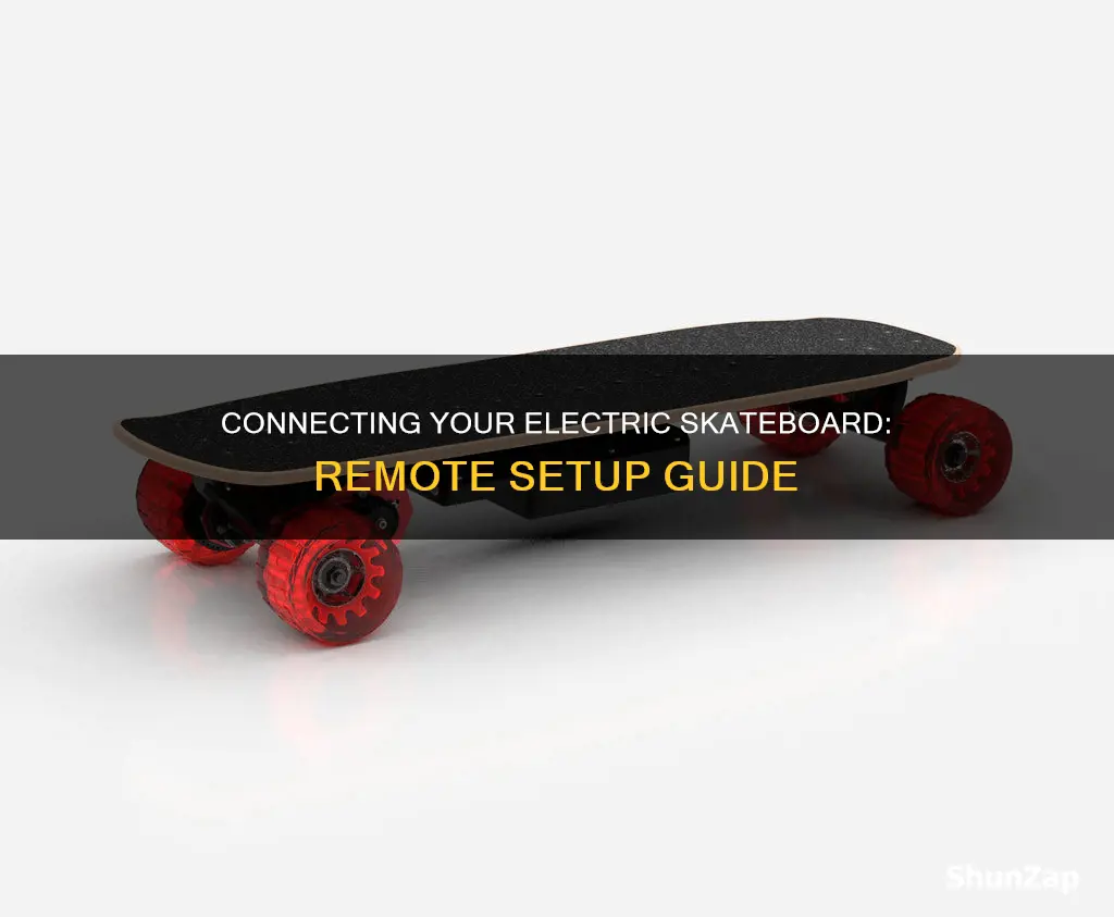 how to connect electric skateboard to remote