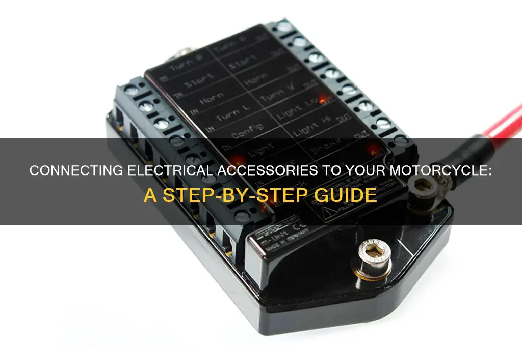 how to connect electrical accessories to motorcycle