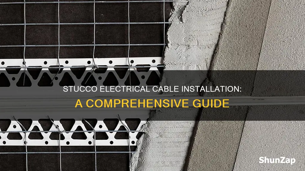 how to connect electrical cable to stucco
