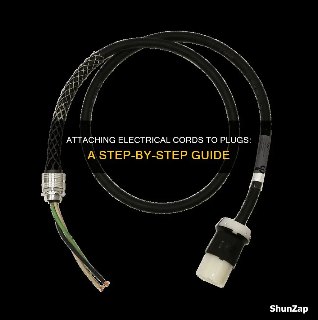 how to connect electrical cord to plug