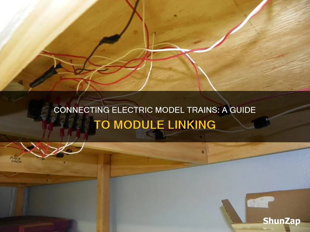 how to connect electrical model train modules
