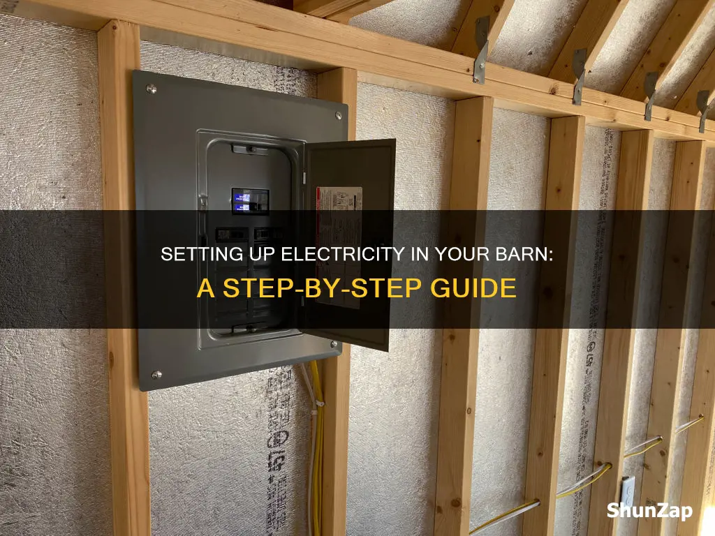 how to connect electricity to a barn
