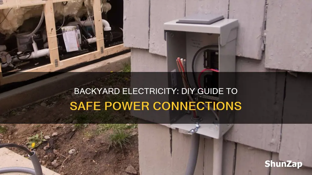how to connect electricity to your backyard