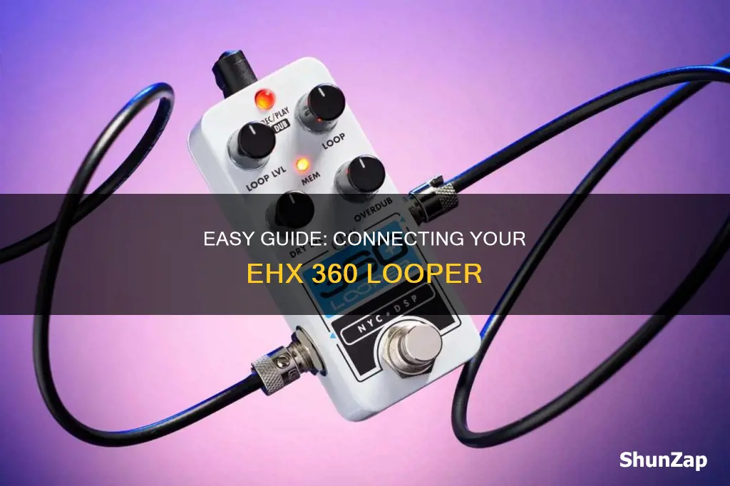 how to connect electro harmonix 360 looper