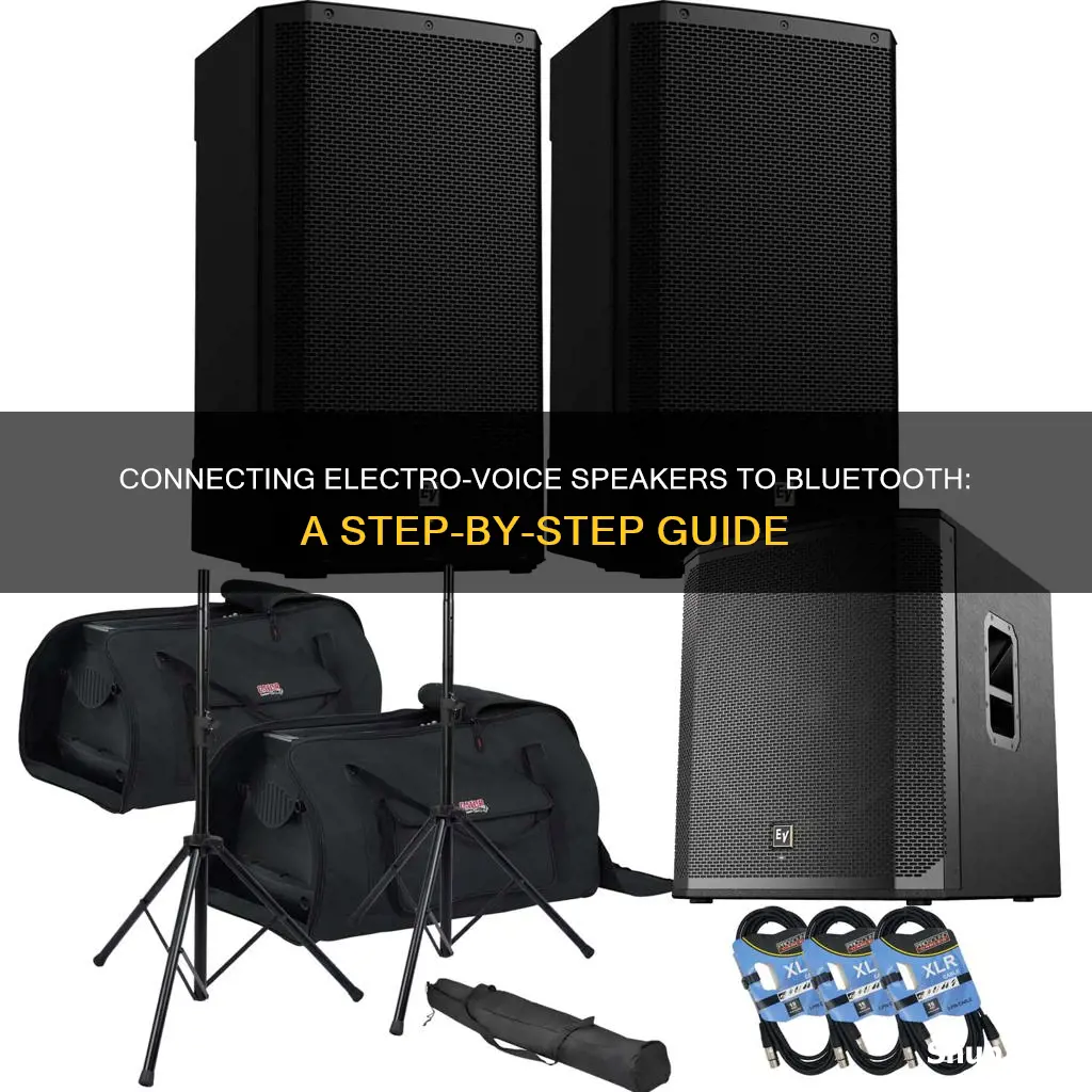 how to connect electro voice speakers bluetooth