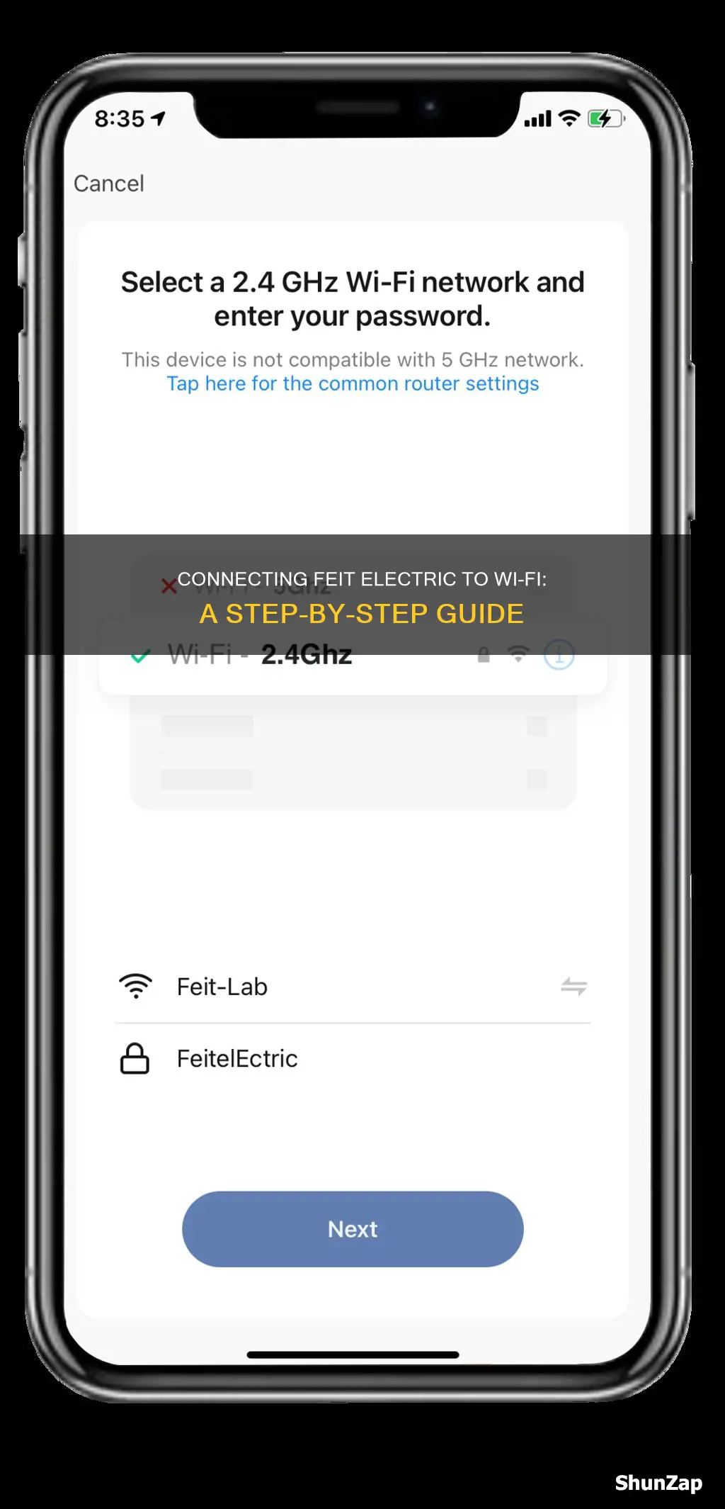 how to connect feit electric to wifi