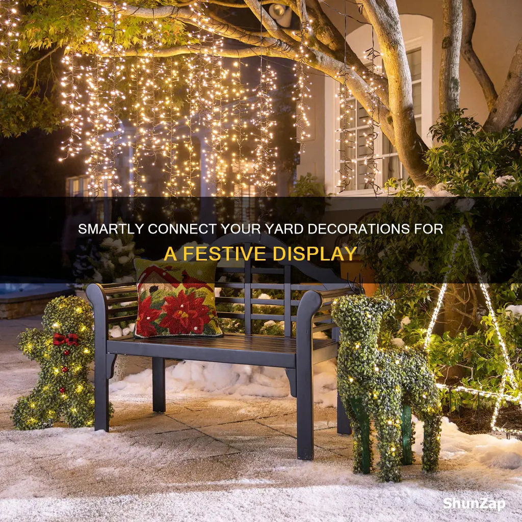 how to connect multiple electric yard decorations