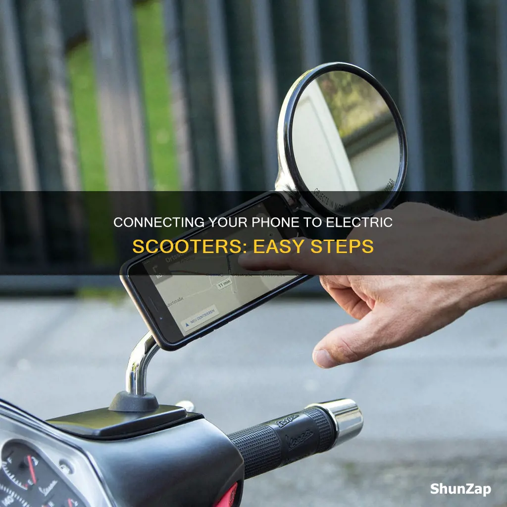 how to connect phone to electric scooter