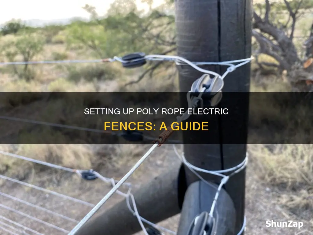 how to connect poly rope electric fence