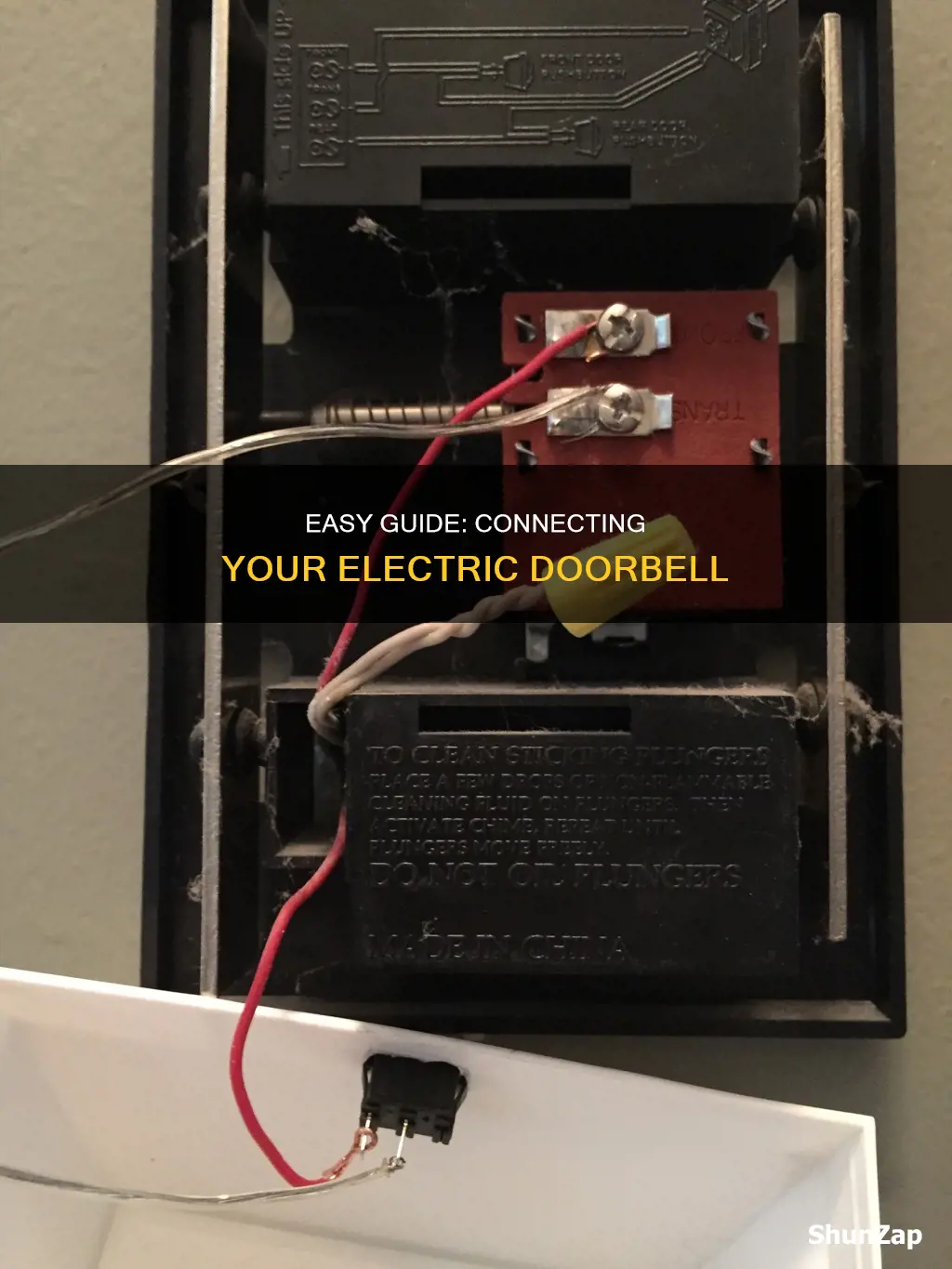 how to connect the electric door bell