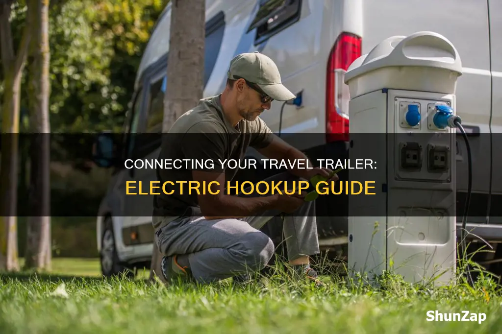 how to connect travel trailer to electric
