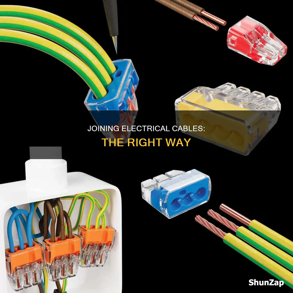 how to connect two electrical cables together