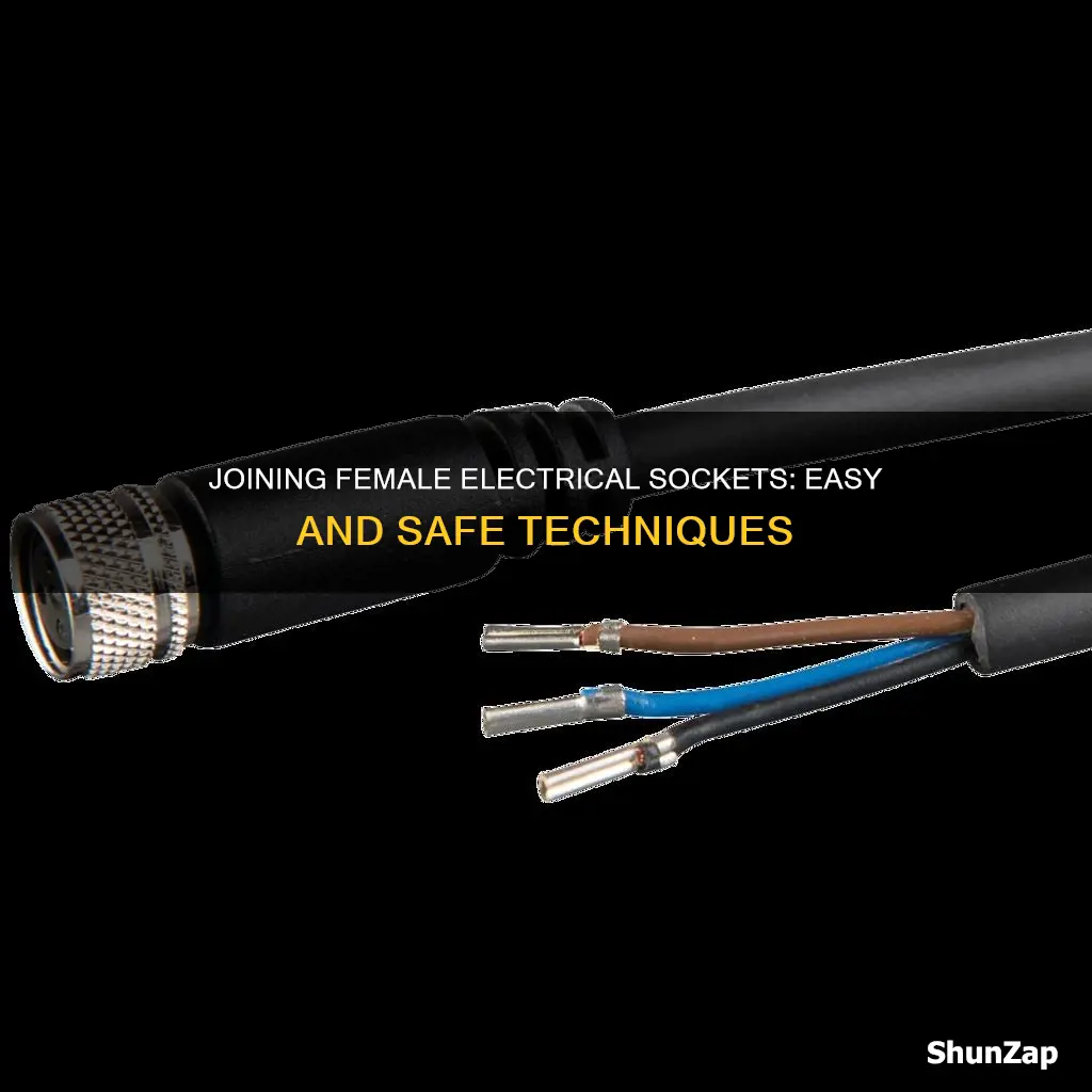 how to connect two female electrical sockets