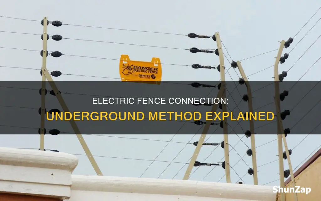 how to connect underground to electric fence