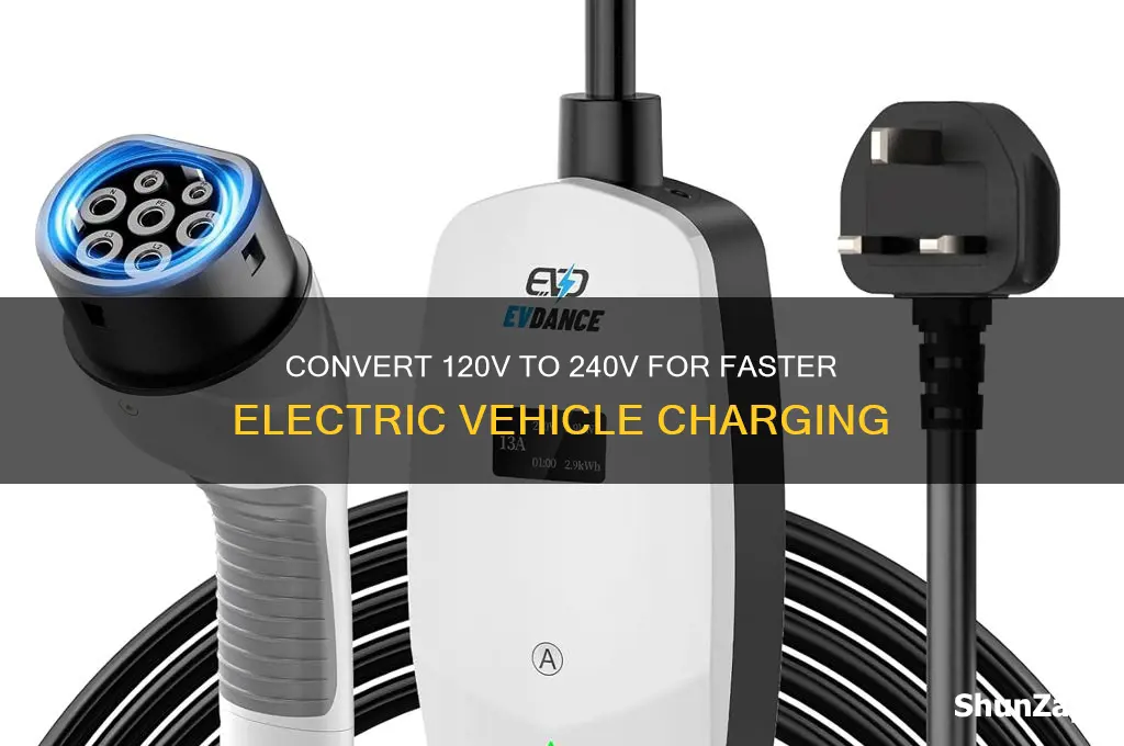 how to convert 120v to 240v for electric car