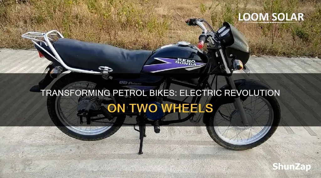 how to convert a petrol bike into electric bike