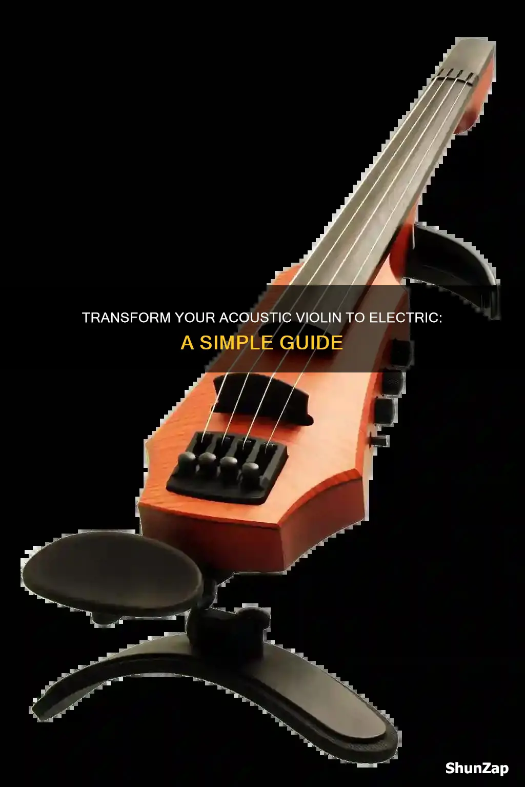 how to convert acoustic violin to electric