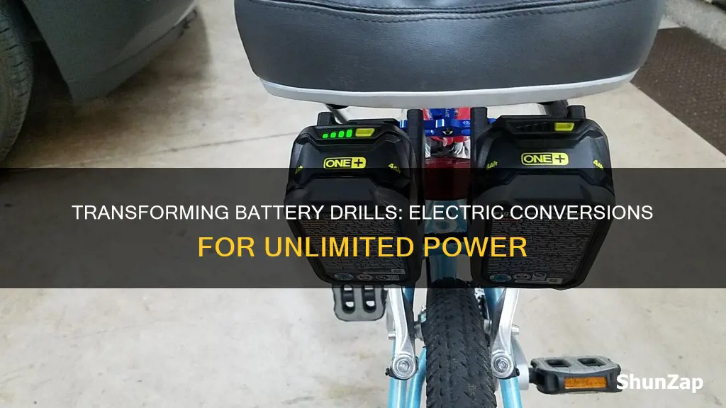 how to convert battery drill to electric