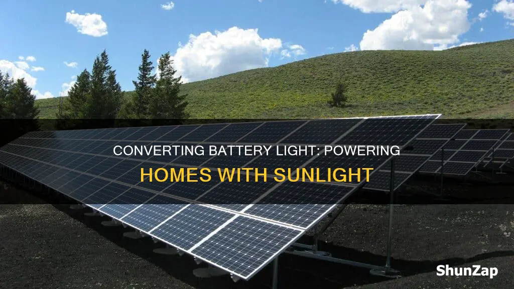 how to convert battery light into electricity